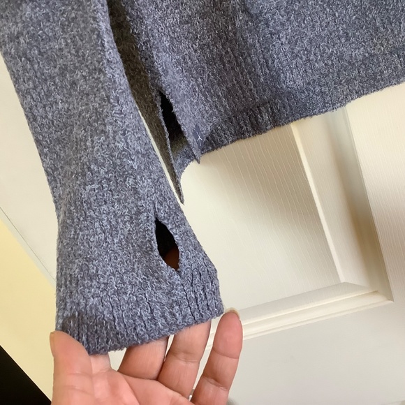 Barefoot Dreams Cozychic Lite Raglan Crew Neck Pullover Pacific Blue Chambray XL - Picture 7 of 14